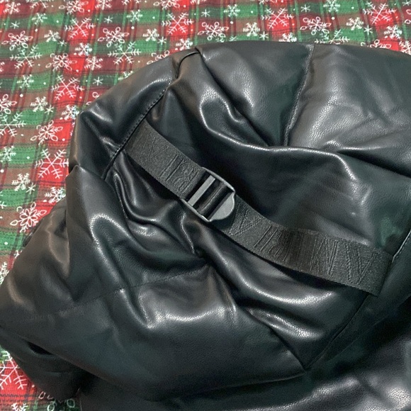 Amiri Men's Down Leather Vest Black - Picture 12 of 12